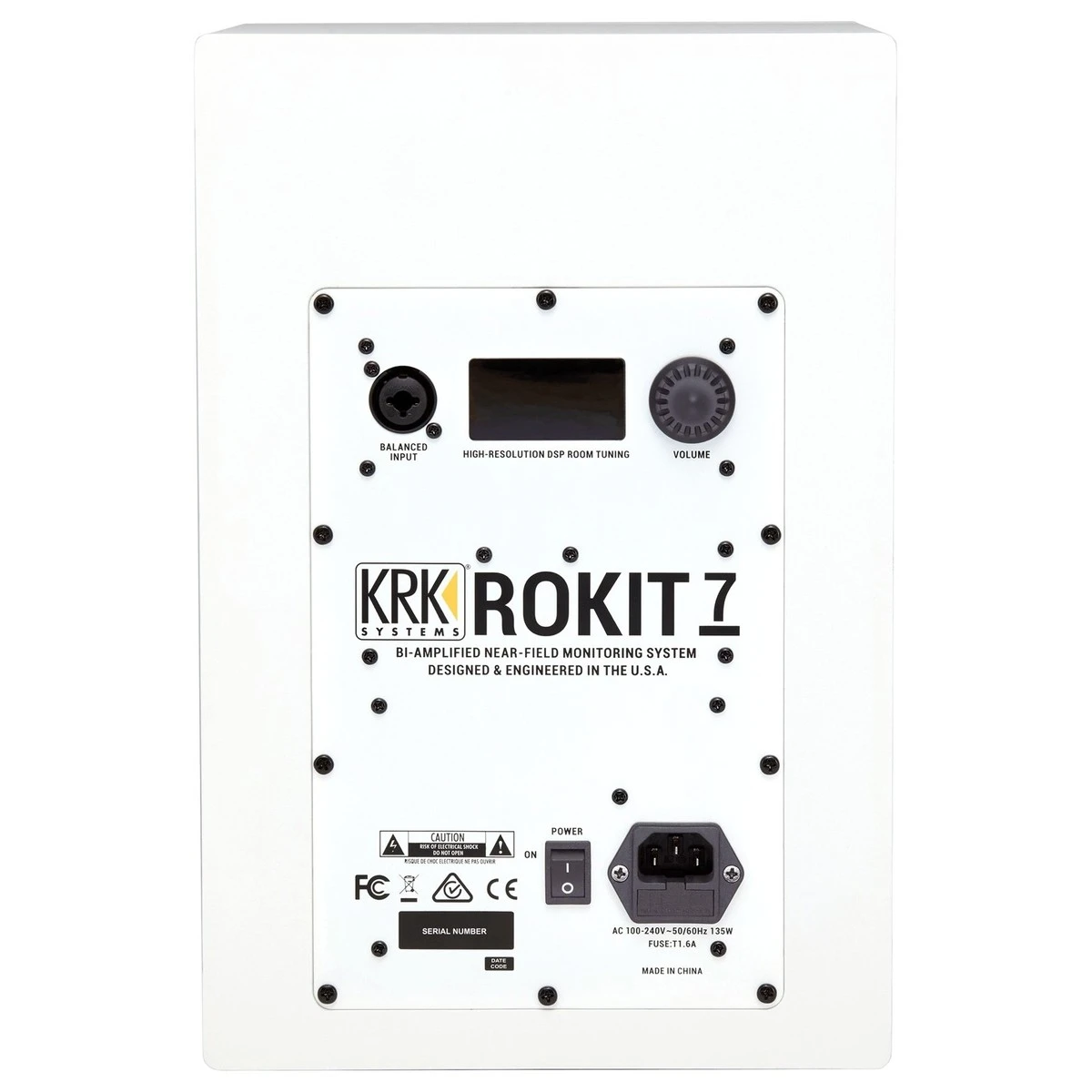 KRK ROKIT RP7 G4 Studio Monitor, White Noise