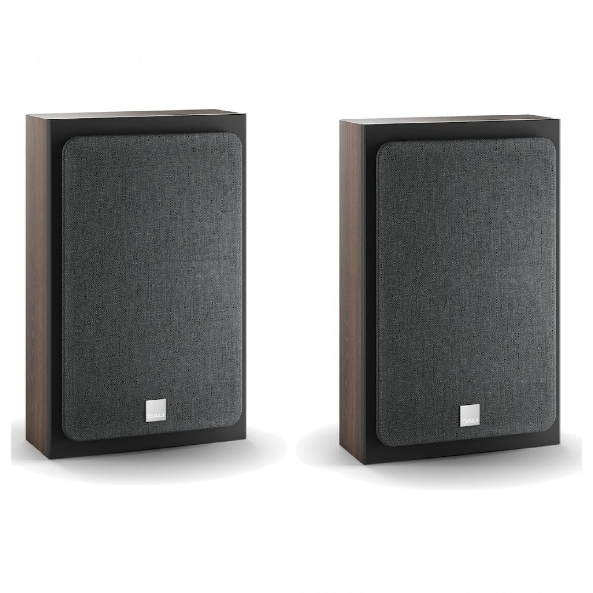 DALI OBERON On-Wall-C Active Dark Walnut Speakers (Pair) W/ Sound Hub Compact