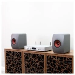 Audiolab 6000A Play Streaming Amp With KEF LS50 Meta Speakers, Grey