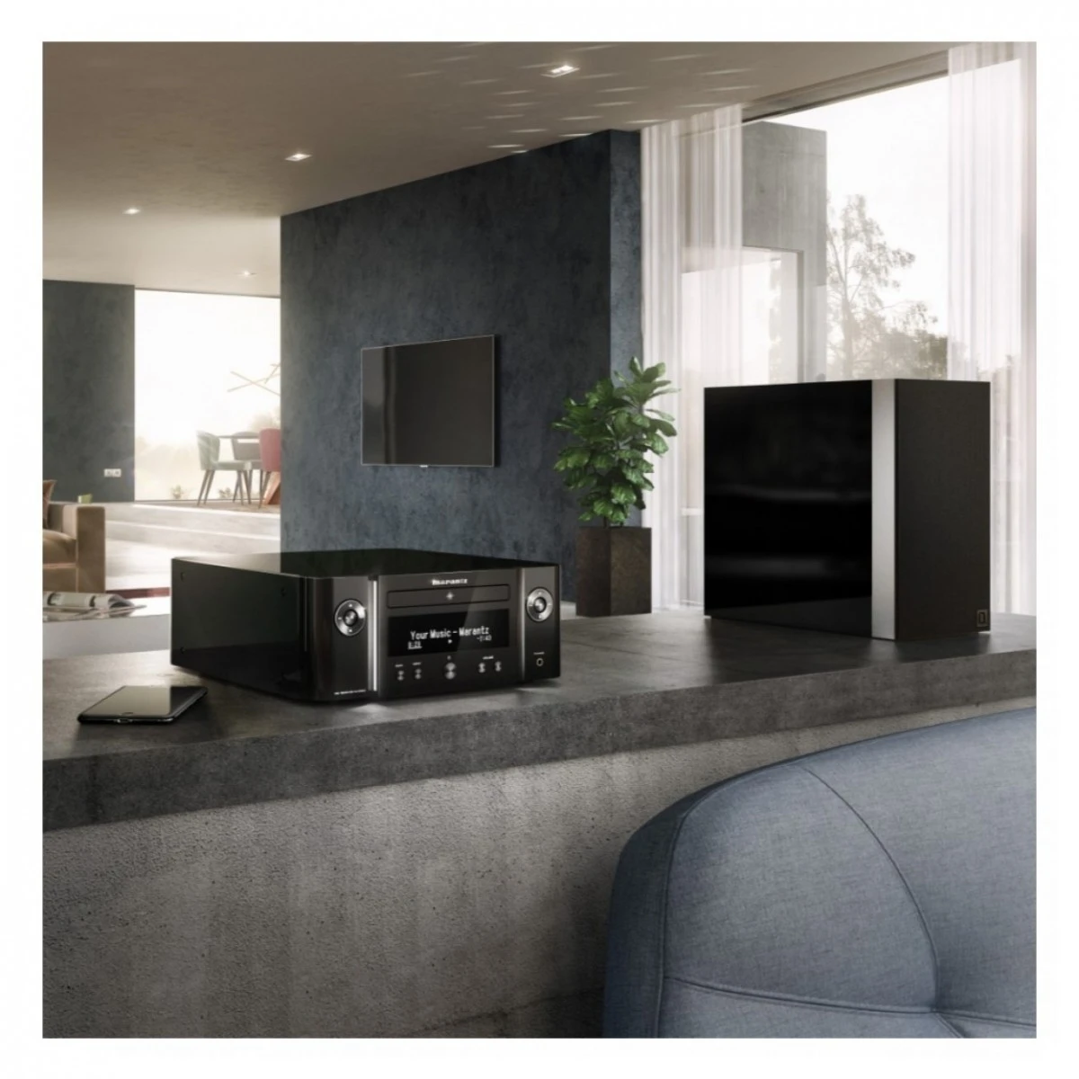 Marantz Melody X M-CR612, Black & 3020i Speakers, Grey HiFi Package - Image 7